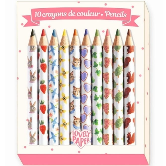 Lovely Paper 10'lu Mini Boya Kalemleri / Aiko