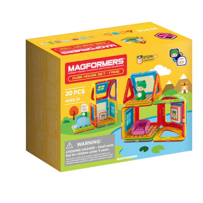 Magformers Mıknatıslı Cube HouseSet - Frog - 20 Parça