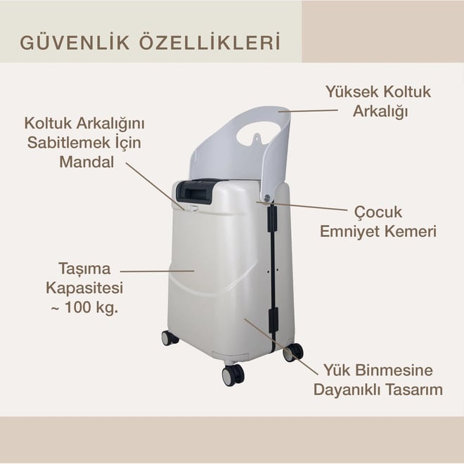 Miamily Carry On Kabin Boy Valiz - Mist Grey