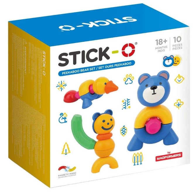 Stick-O Mıknatıslı PeekABoo Ayıcık Seti 10 Parça