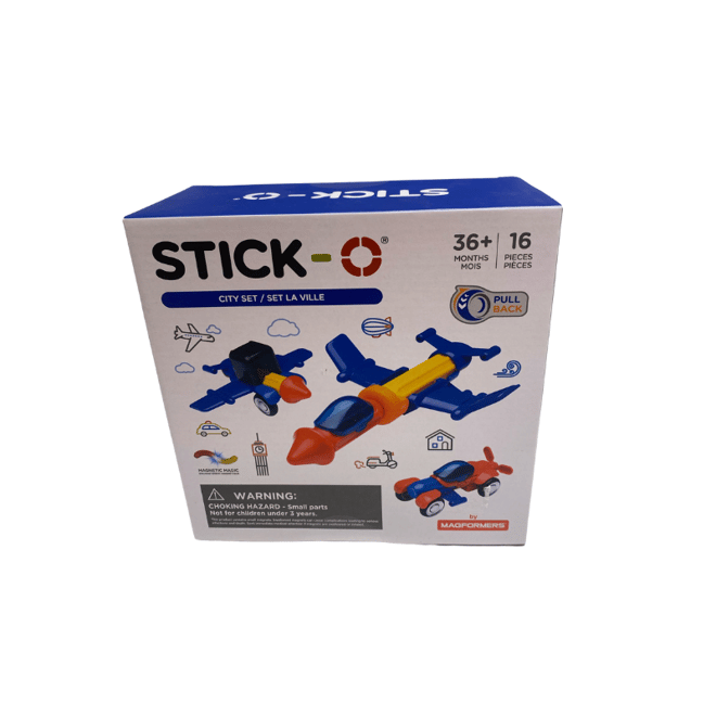Stick-O Mıknatıslı Şehir Araçları Seti 16 Parça