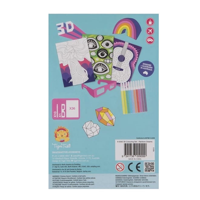 Tiger Tribe 3D Boyama Seti / Rainbow Dreams