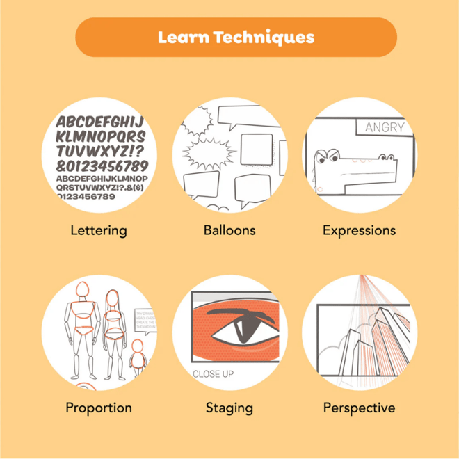 Tiger Tribe Comic Book Kit - Practice Plan Create