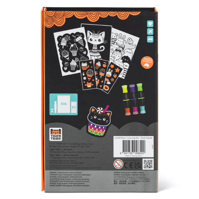 Tiger Tribe Neon Boyama Seti - Glow Friends