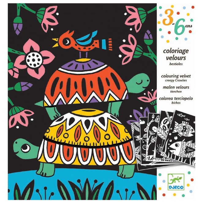 Velvet colouring - Creepy crawlies