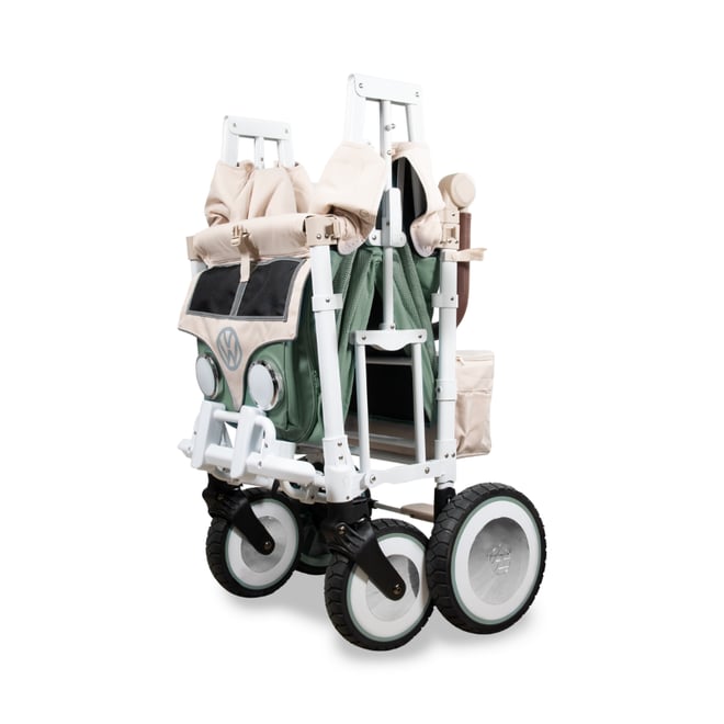 Wonderfold VW2 Volkswagen İkili Bebek Arabası Vagonu - Haki Yeşil