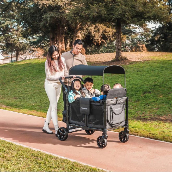 Wonderfold W4 Elite Dörtlü Bebek Arabası Vagonu - Siyah