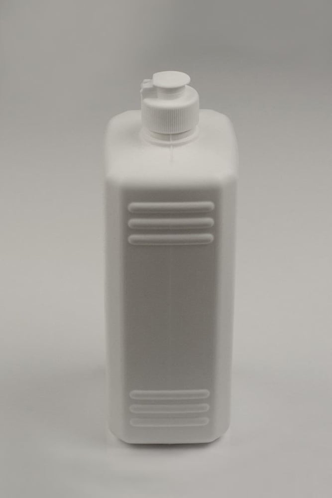  Köşeli Plastik Şişe Beyaz 1000 ml