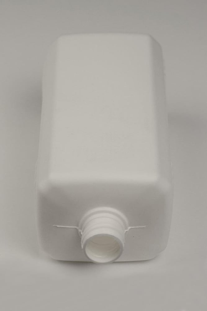  Köşeli Plastik Şişe Beyaz 1000 ml