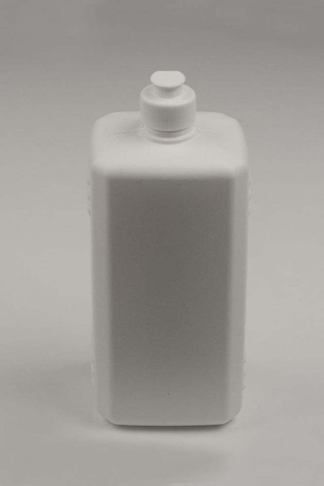  Köşeli Plastik Şişe Beyaz 1000 ml