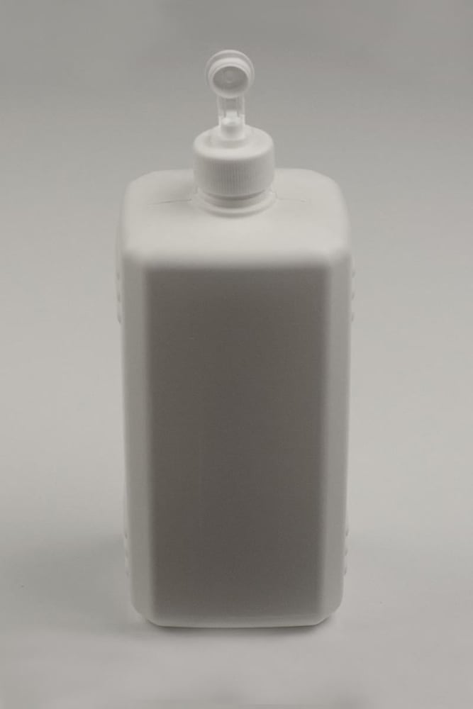  Köşeli Plastik Şişe Beyaz 1000 ml