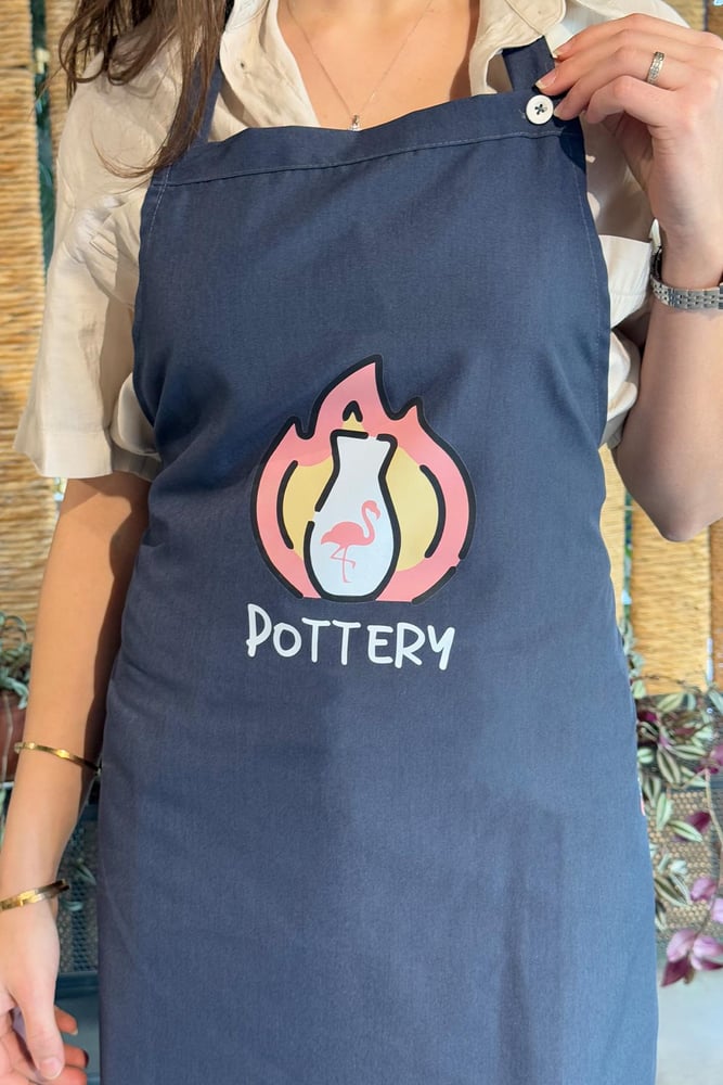 Renkli Stylish Atölye Önlüğü - Pottery Fire