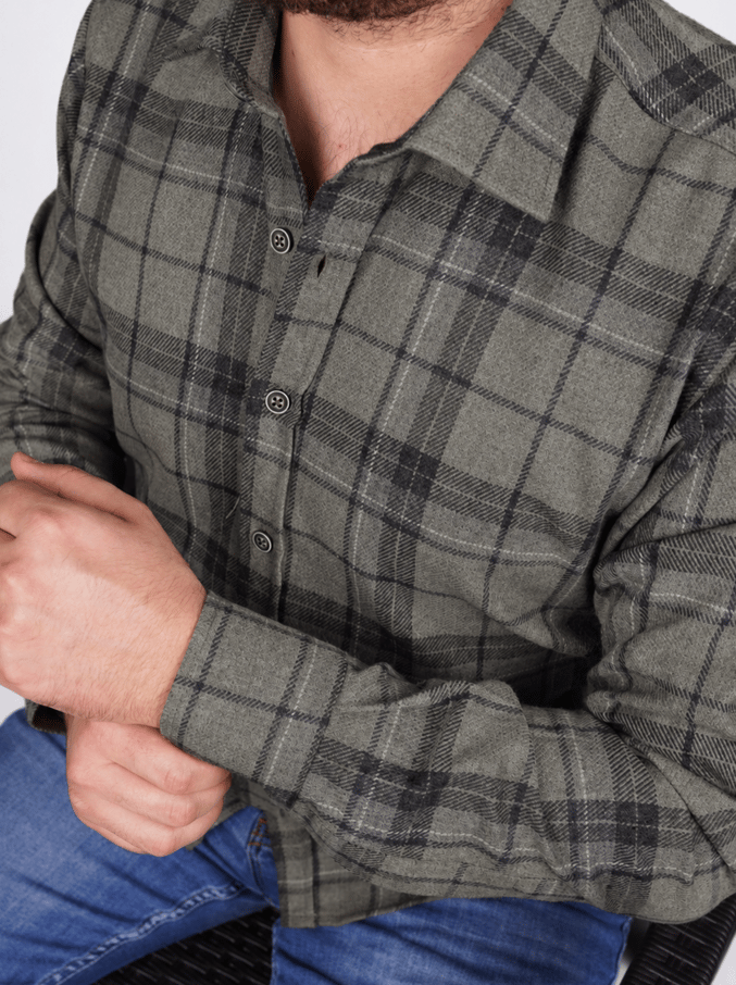 EtikmenYosun Yeşili Slimfit Oduncu Erkek GömlekSlimfit Oduncu Modeller