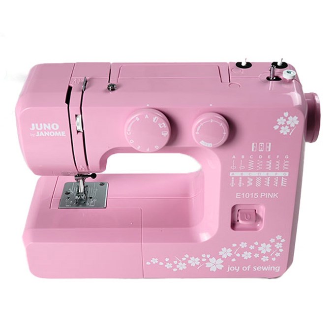 Janome E1015 Pembe kompakt tasarım