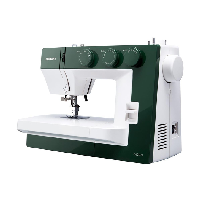 Janome 1522GN yan görünüm ve çalışma alanı