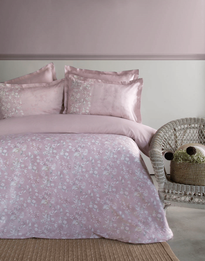 Çift Kişilik Franny Rose Elegance Saten Nevresim Takımı