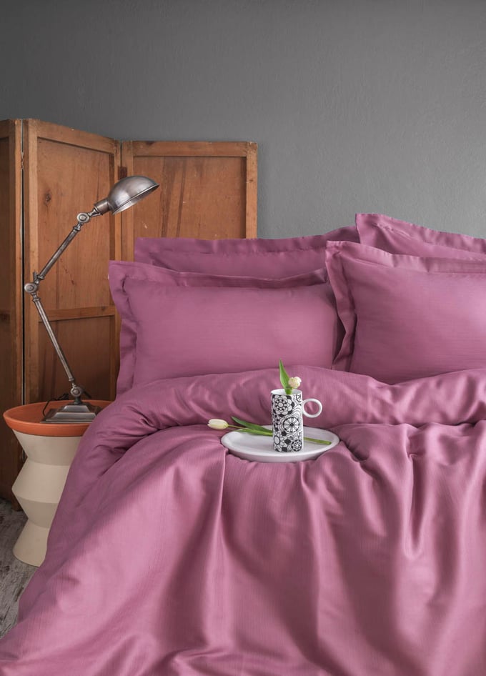 King Size Ellie Violet Bambu Nevresim Takımı