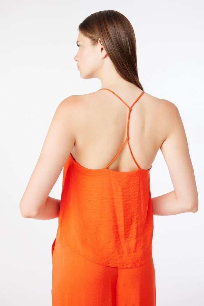 Halter Neck Thin Strapped Poppy Blouse