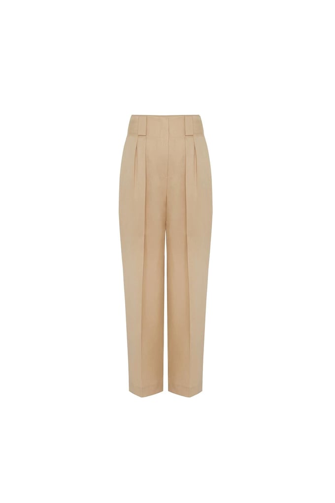 Carrot Leg Beige Pants
