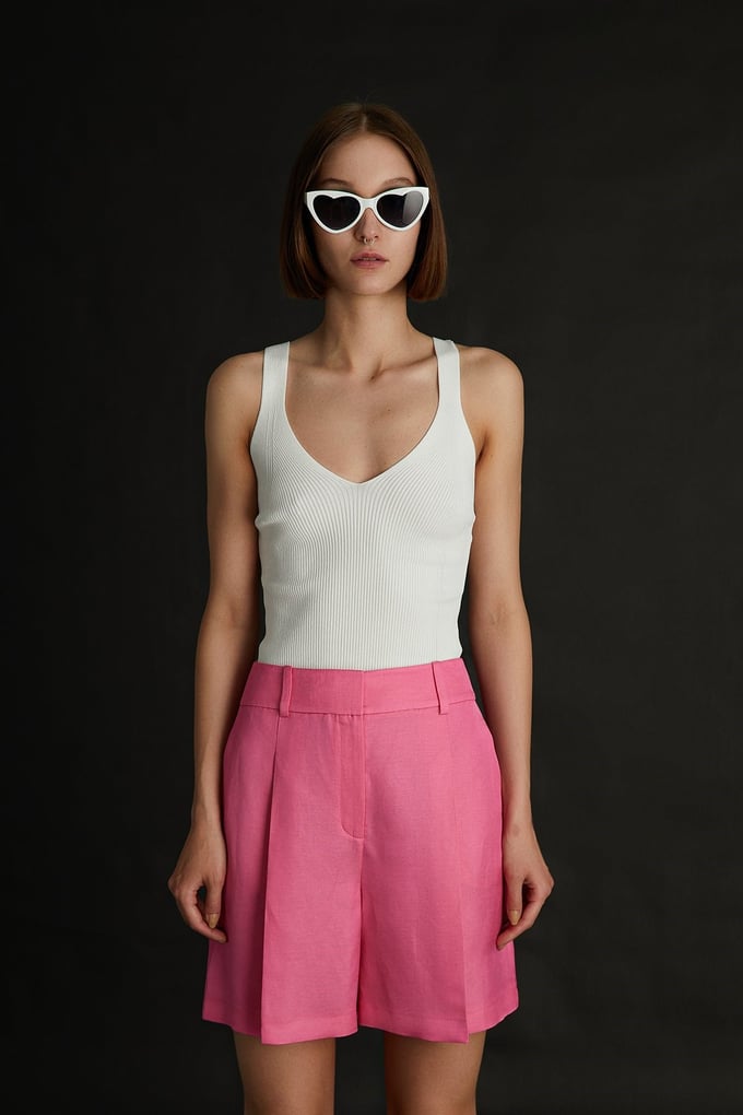 V-Neck Knit Top