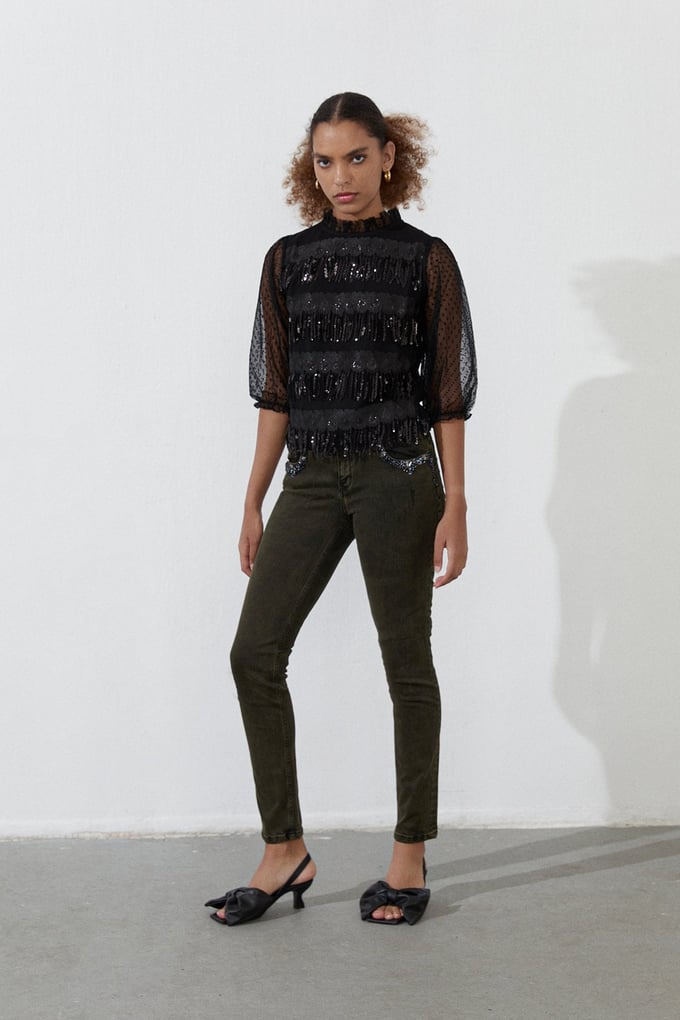 Sequined Blouse