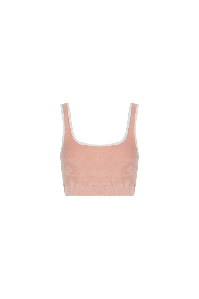 Askılı Havlu Pudra Crop Top