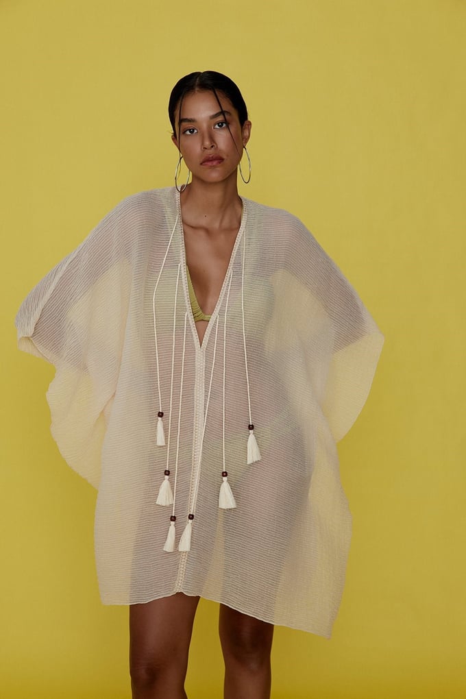 Bej Rustik Kimono