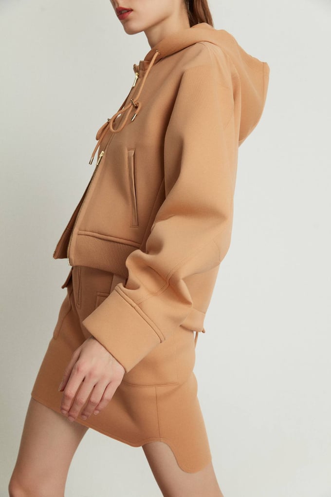 Cepli Kemerli Mini Camel Etek