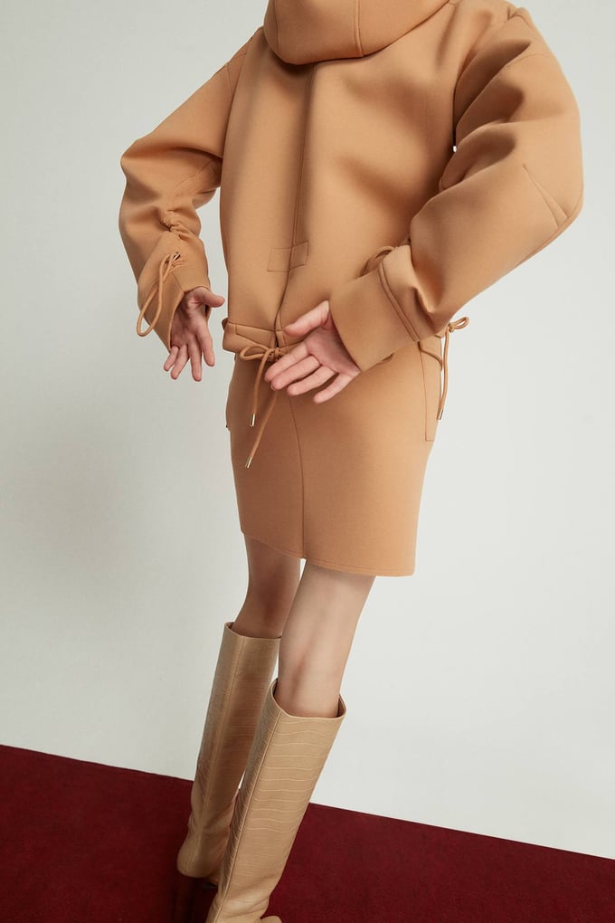 Cepli Kemerli Mini Camel Etek