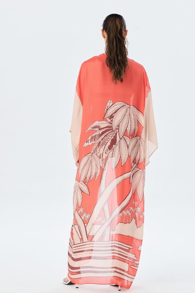 Desenli Narçiçeği Kimono