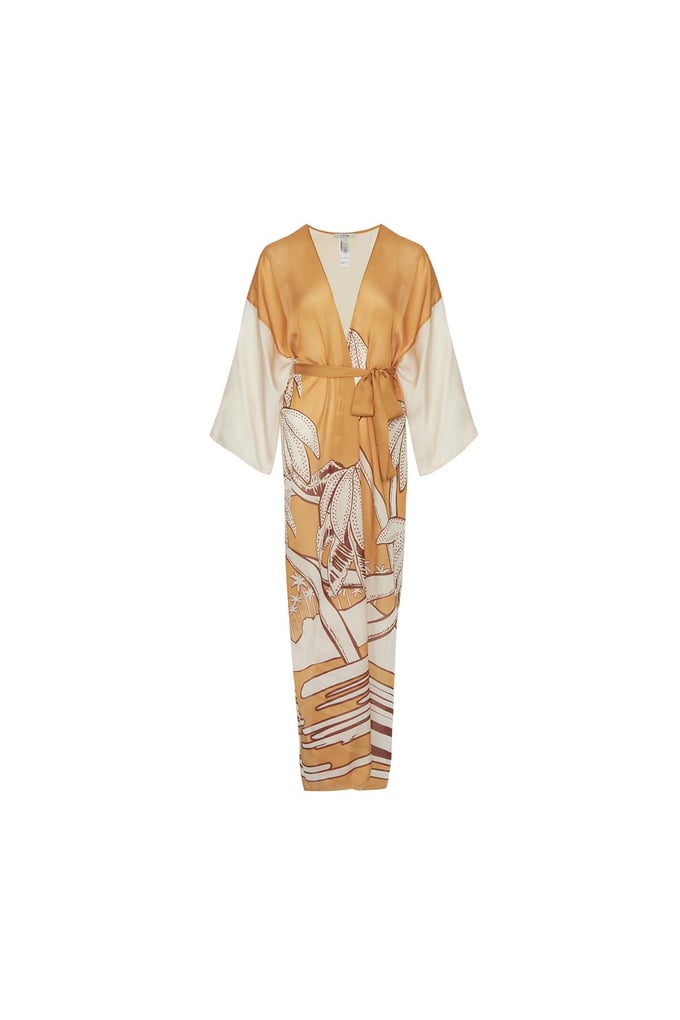 Desenli Tütün Kimono