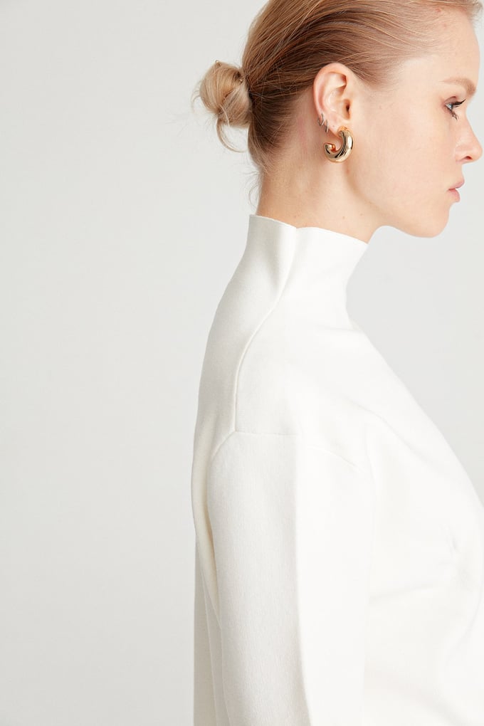 Dik Yaka Triko Bluz