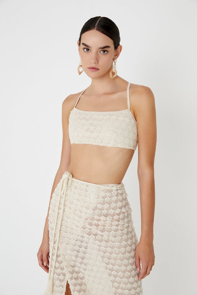Textured Crop Top