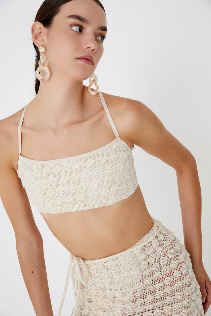 Textured Crop Top