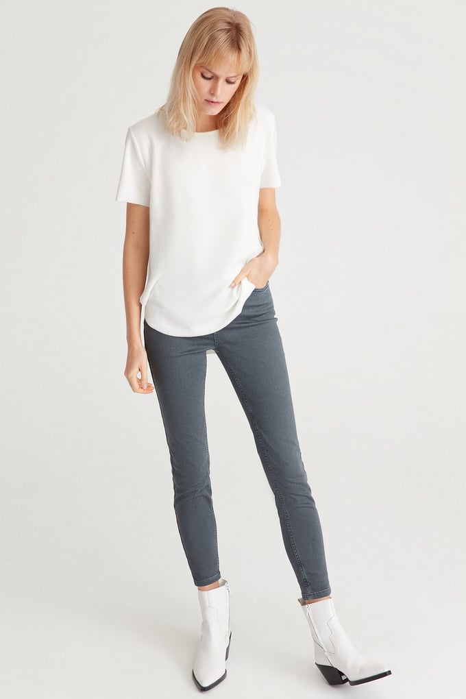 Dökümlü Basic T-Shirt