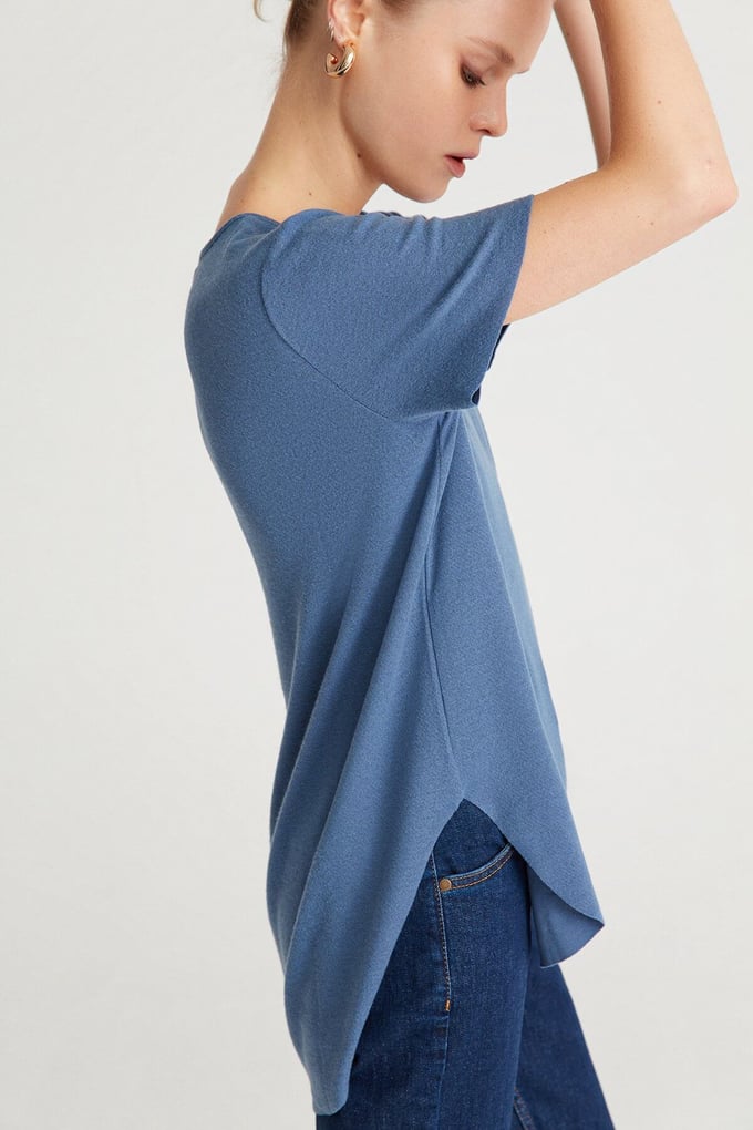 Dökümlü Basic T-Shirt