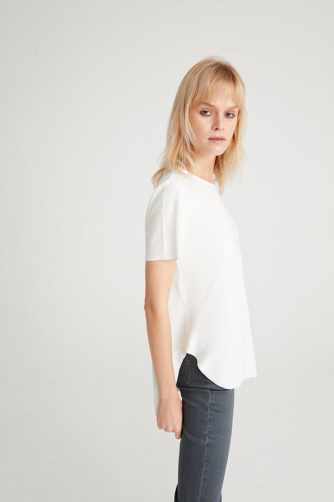 Dökümlü Basic T-Shirt