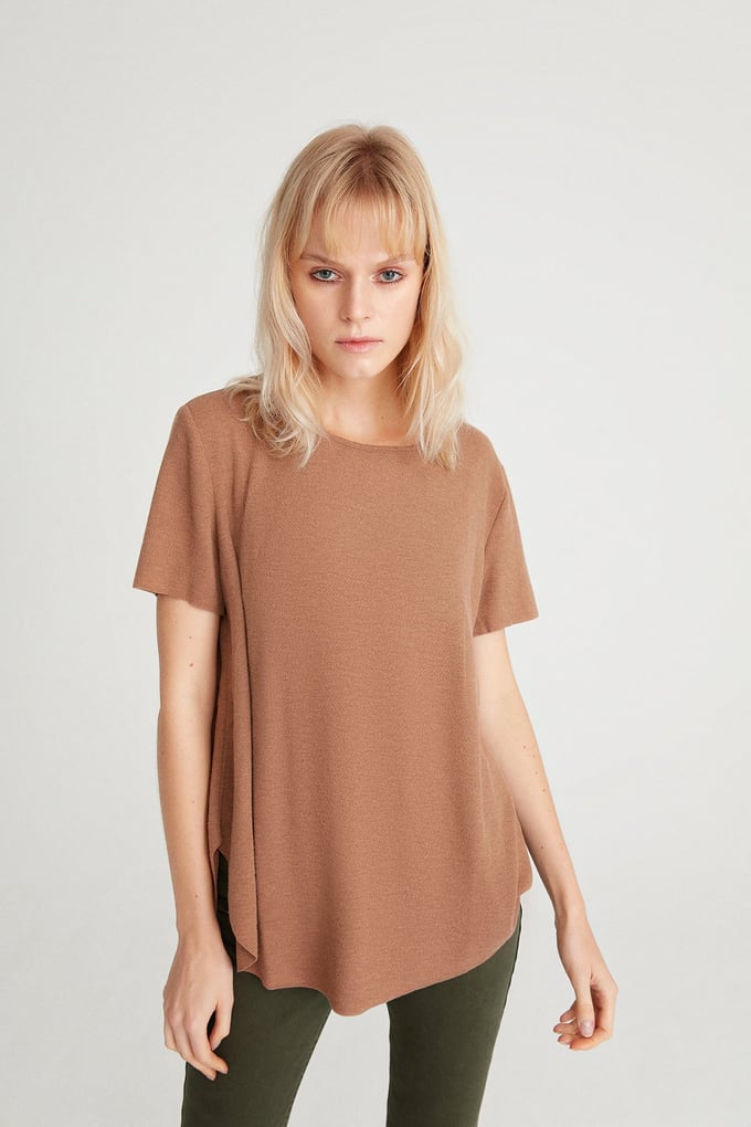 Dökümlü Basic T-Shirt