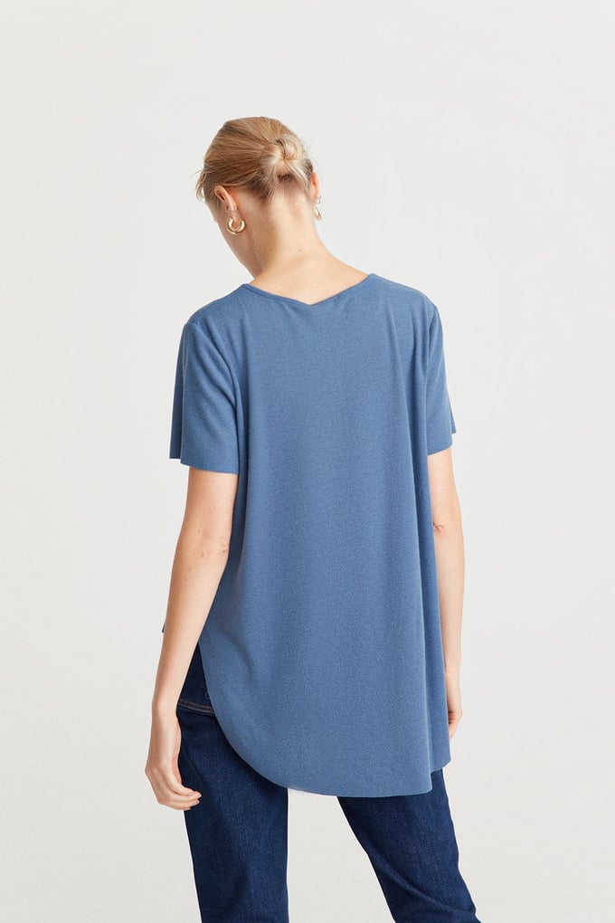 Dökümlü Basic T-Shirt