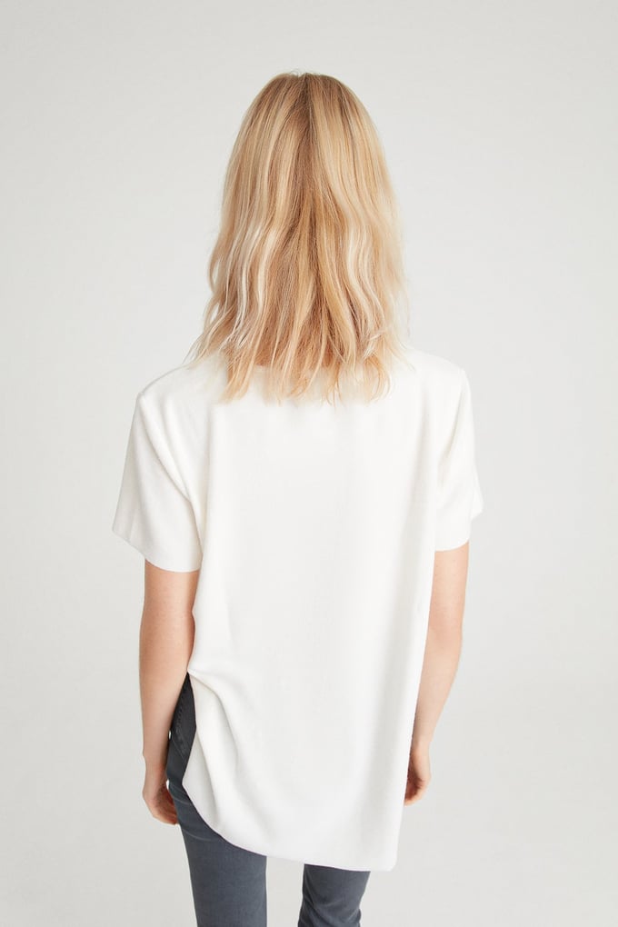 Dökümlü Basic T-Shirt