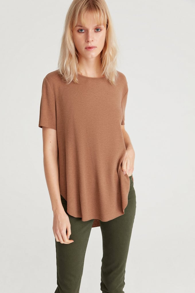Dökümlü Basic T-Shirt