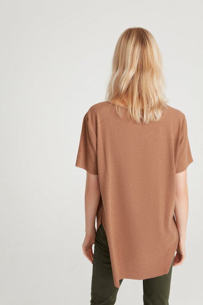 Dökümlü Basic T-Shirt