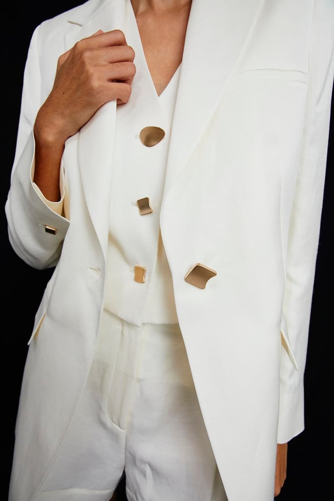 Ekru Oversize Blazer