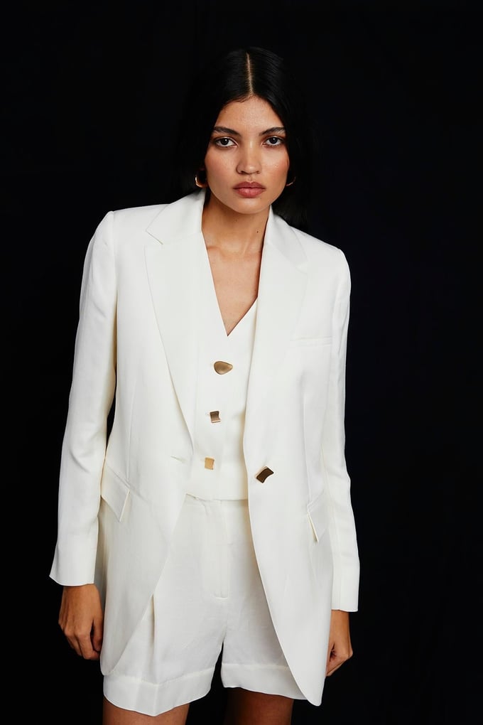 Ekru Oversize Blazer