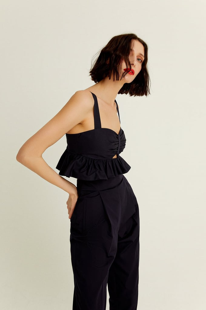 Fırfırlı Crop Top