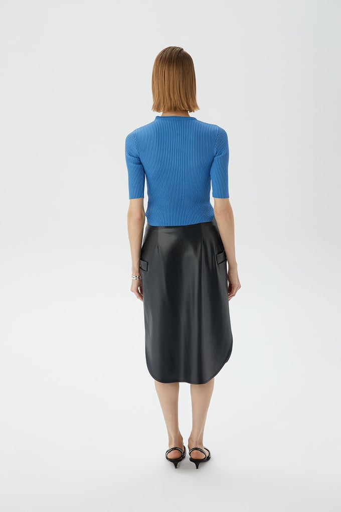 Fitilli İndigo Crop Top