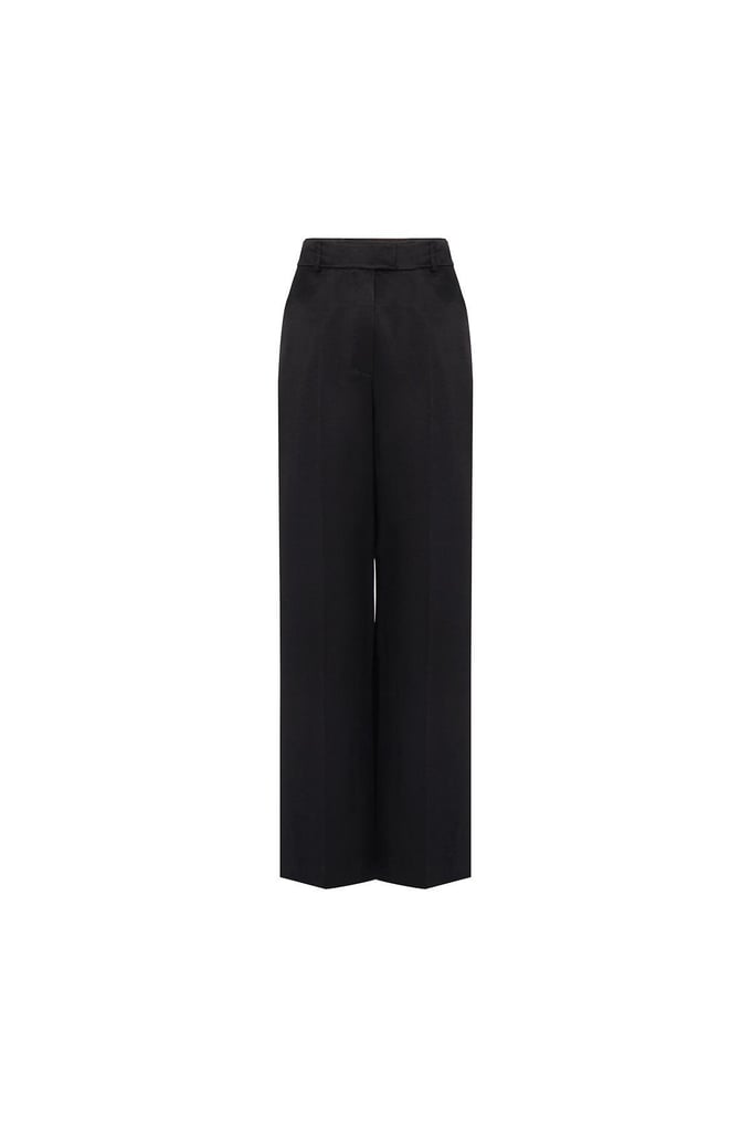 Geniş Paça Rahat Form Siyah Pantolon