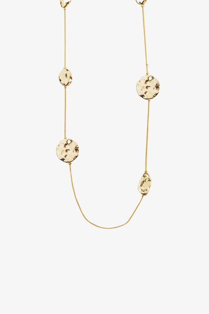 Halka Detaylı Gold Kolye