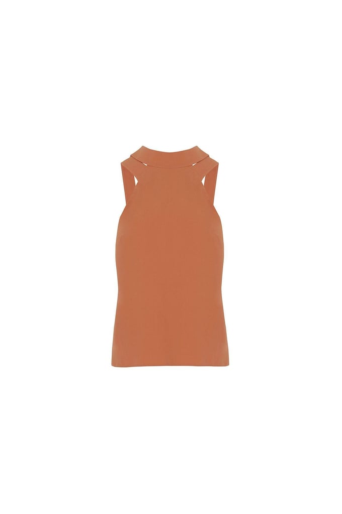 Halter Neck Salmon Blouse