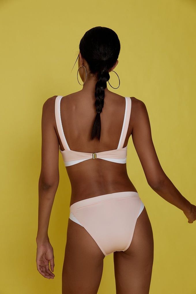 İki Renkli Pudra Bikini Altı